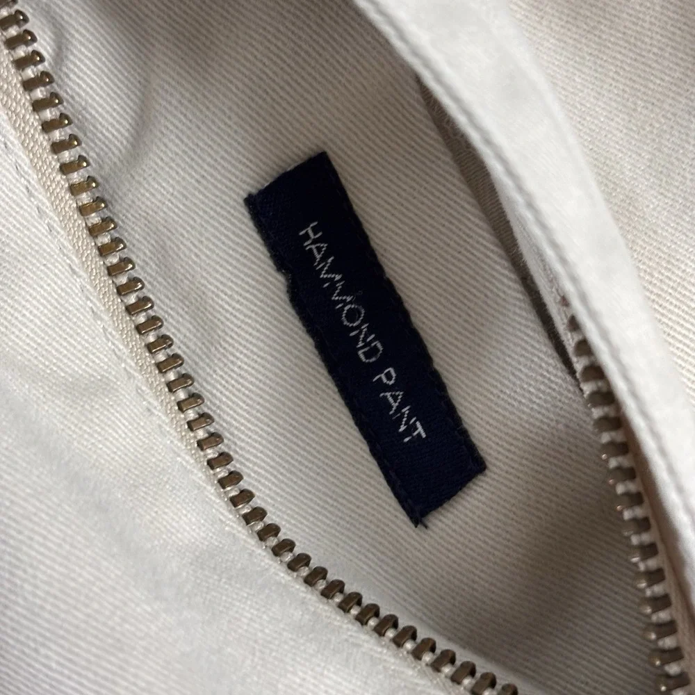 Vtg‎ Polo Ralph Lauren Hammond Pants 38x32 (Fits 36x31) Bone Pleated Cuff Chino